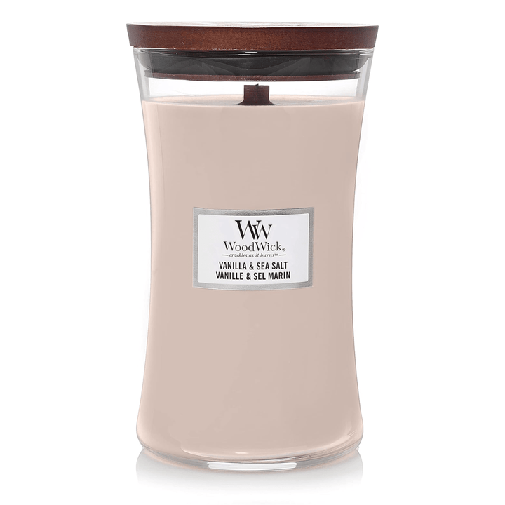 Woodwick Vanilla & Sea Salt Large Hourglass Candle