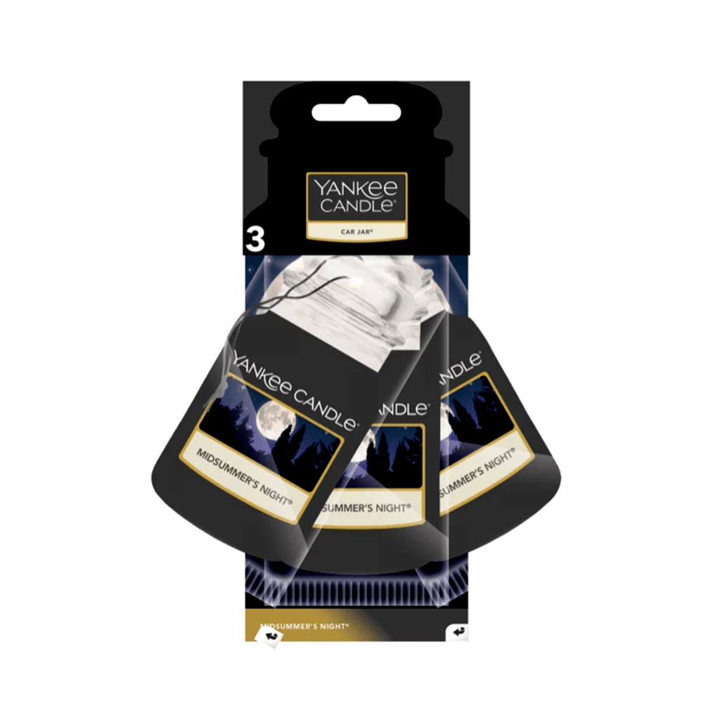 Yankee Candle Midsummer's Night Car Freshener x3