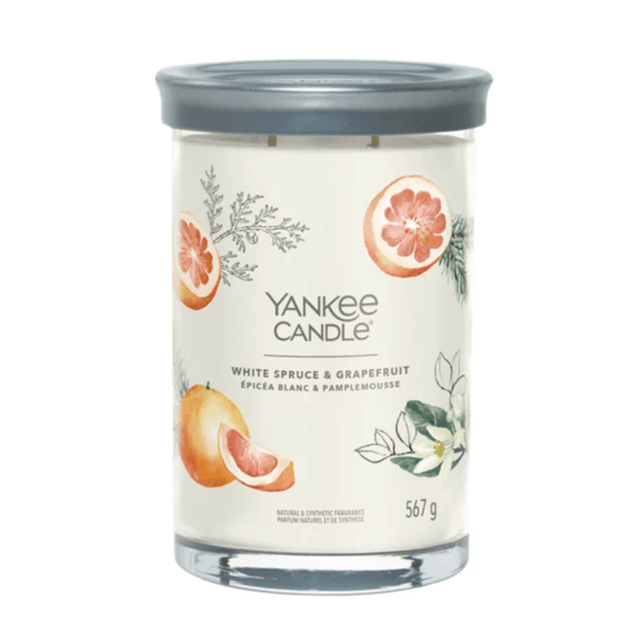 Yankee Candle White Spruce & Grapefruit Signature Large Tumbler Candle